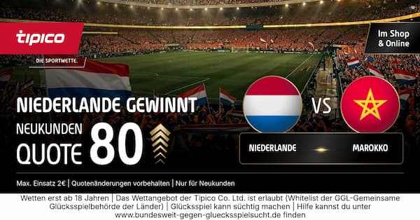 Niederlande Marokko Tipico Quoten