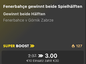 bet365 Superboost UCL 21.7.