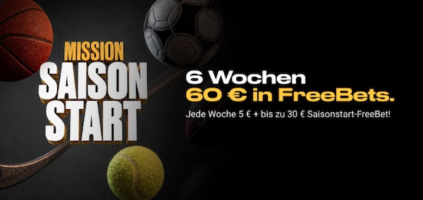 60€ in Freebets warten beim Bwin Sommerstart