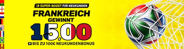 Daznbet steigert WM-Quoten - Frankreich gewinnt zu 15.0!