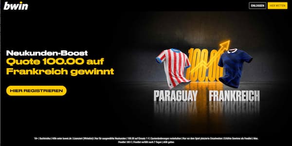 Bwin Quoten zu Paraguay vs Frankreich