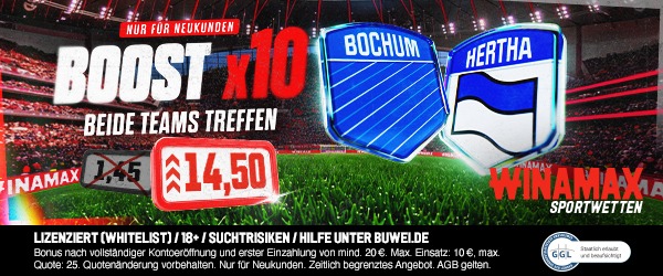 Winamax Quotenboost zum Auftakt der 2. Bundesliga
