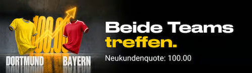 Bwin Boost 100 Quote zu BVB Bayern