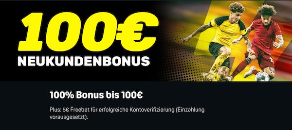 Verifiziere dein Konto und sichere dir eine 5€ Freebet