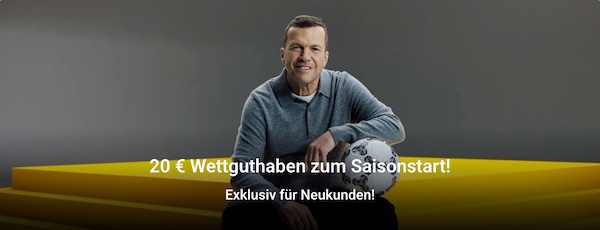Bei Interwetten anmelden und 20€ Guthaben sichern