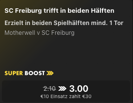 SuperBoost bet365 SCF 20.8.