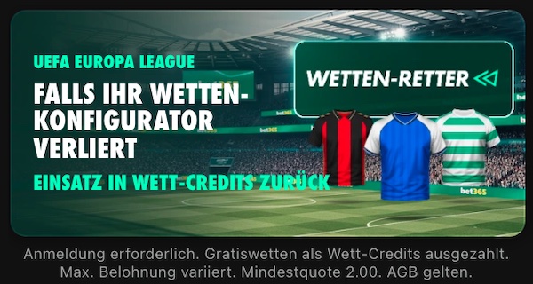 Geld zurück beim Bet365 Wetten Retter