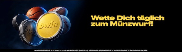 Täglich gewinnen beim Bwin Münzwurf