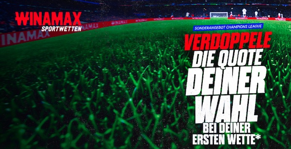 Doppelte Quote von Winamax zum 2. Spieltag der Champions League